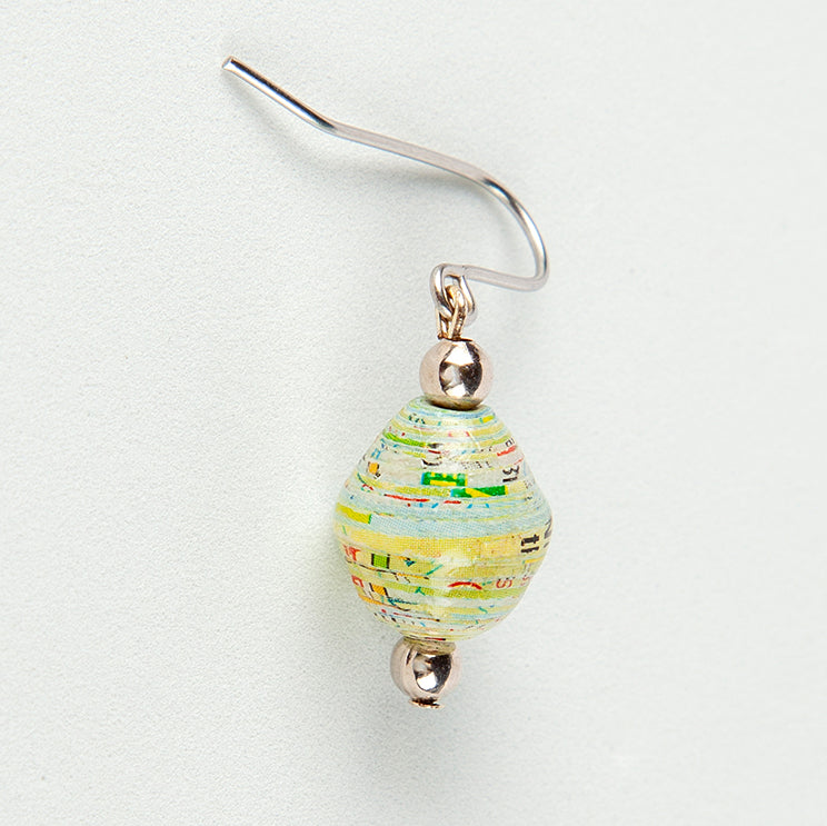 Scotland Map Earrings, silver plated