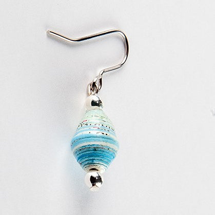 Scotland Map Earrings, silver plated