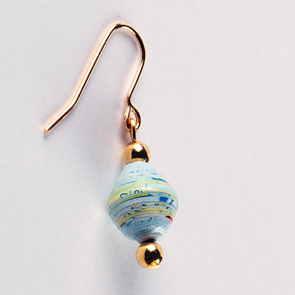 Scotland Map Earrings, gold-plated
