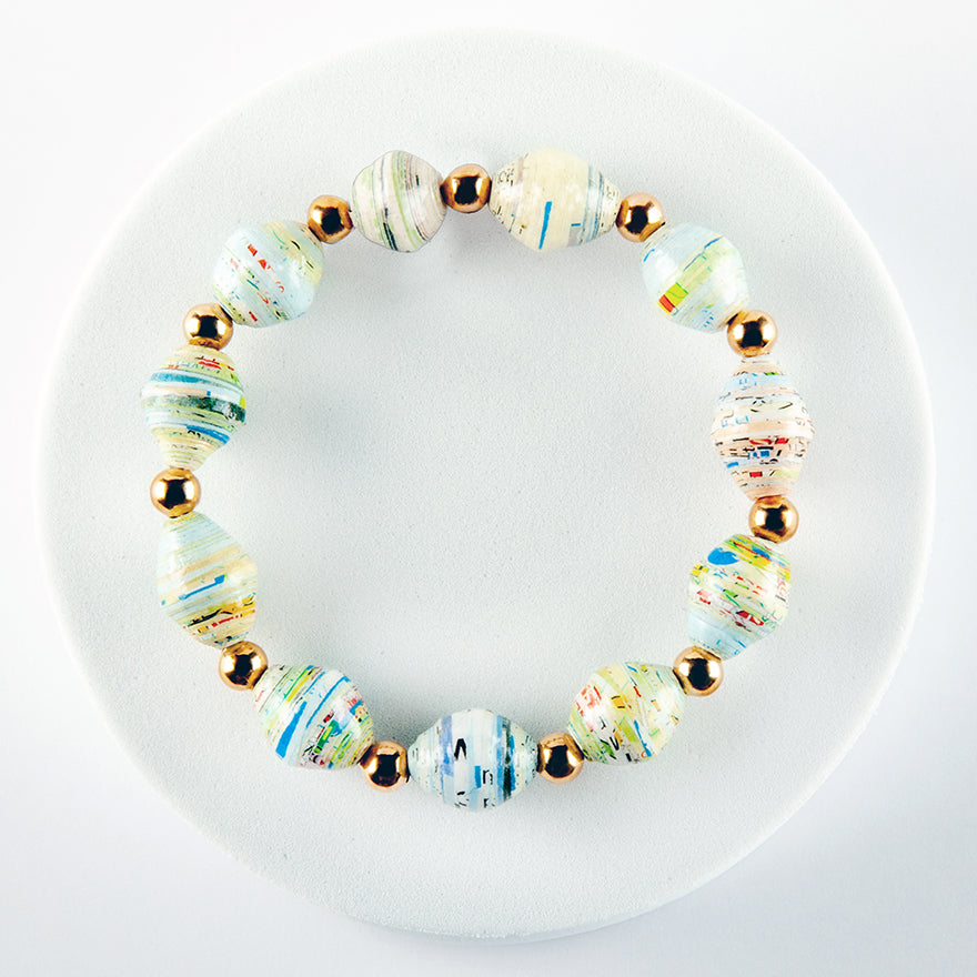 Scotland Map Bracelet, gold-plated
