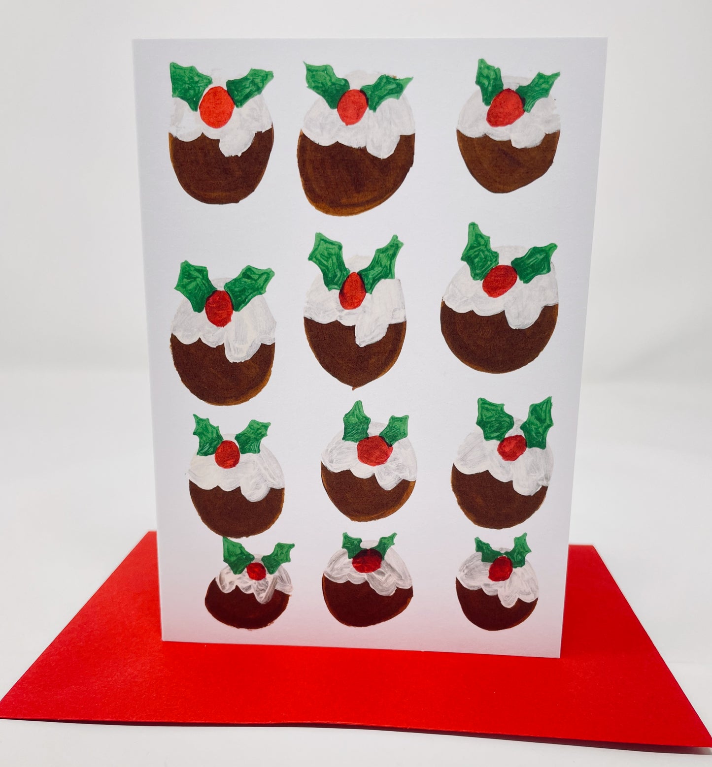 Christmas Puddings Card