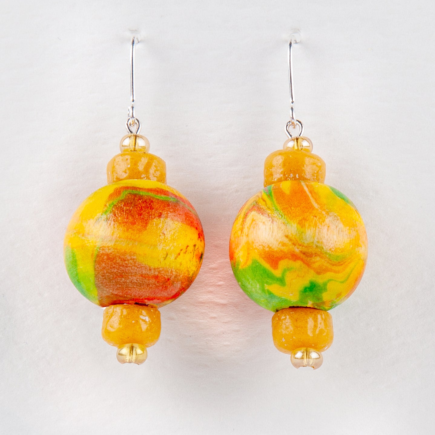 Kirsten's Marbled Earrings