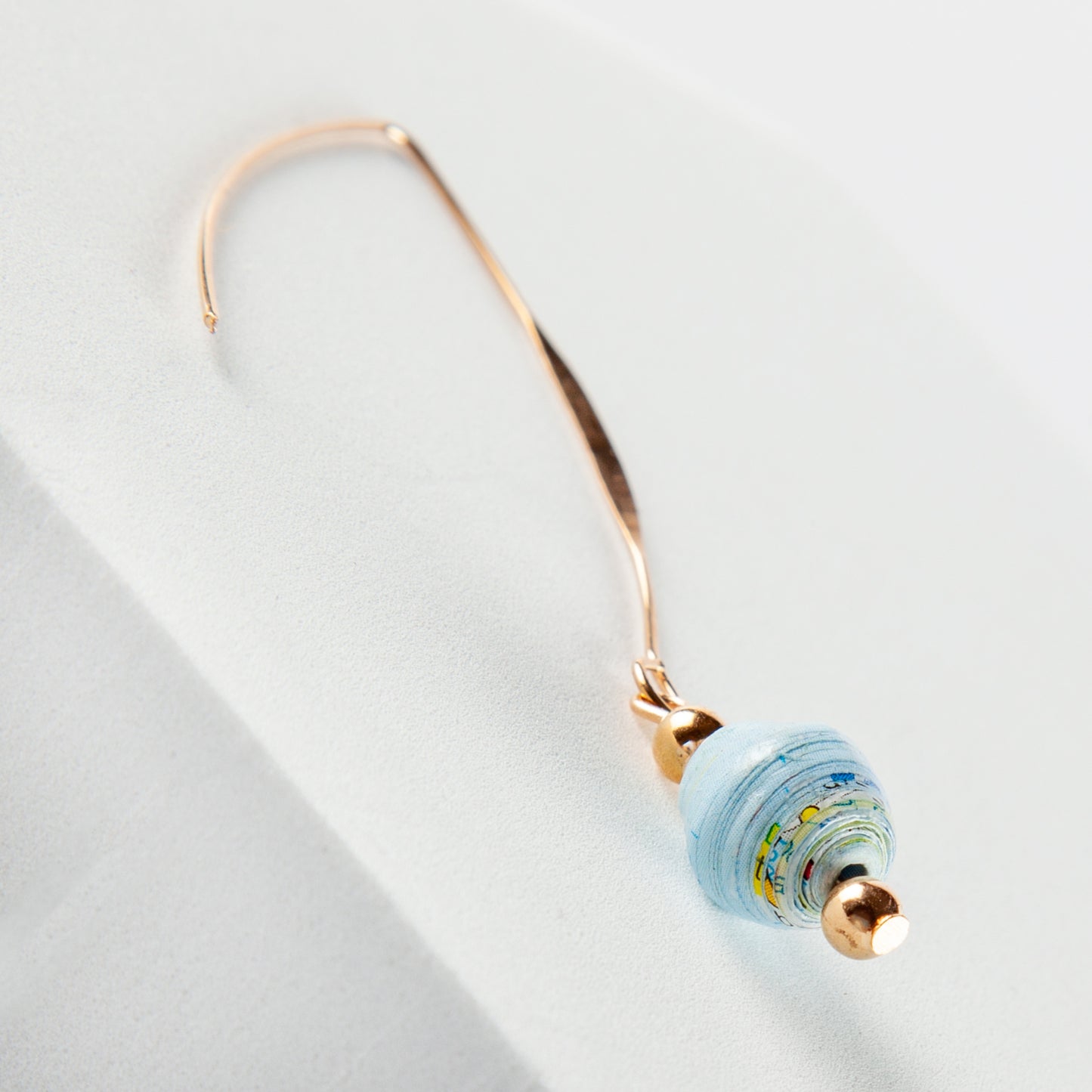 Scotland Map Wishbone Earrings, gold plated