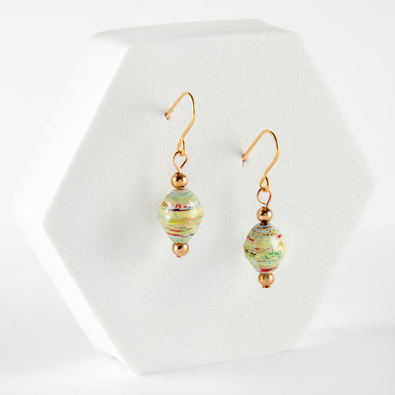 Scotland Map Earrings, gold-plated