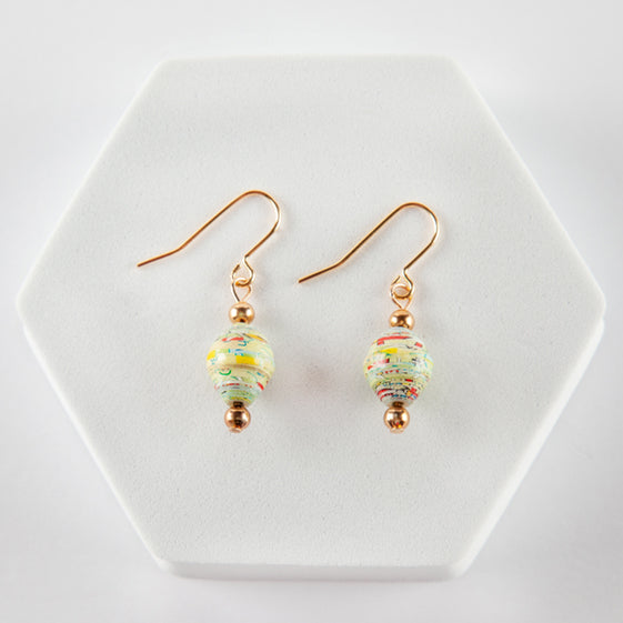 Scotland Map Earrings, gold-plated