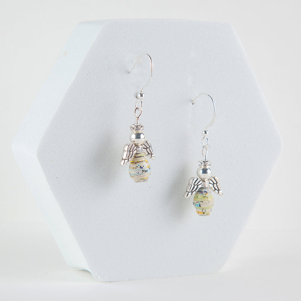 Scotland Map Angel Earrings