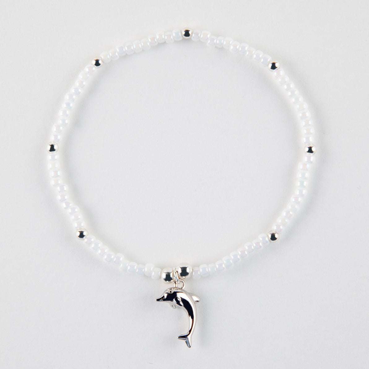 Dolphin Charm Bracelet - Silver