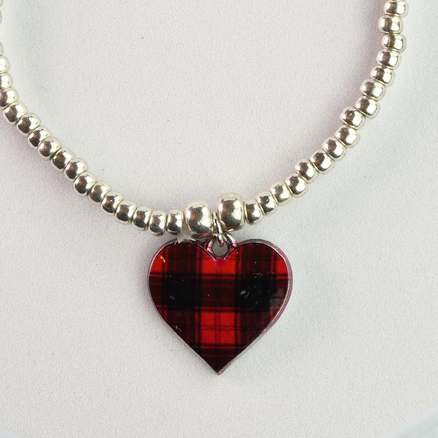 Tartan Heart Bracelet