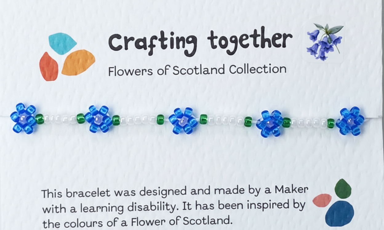 Flowers of Scotland-bluebell bracelet