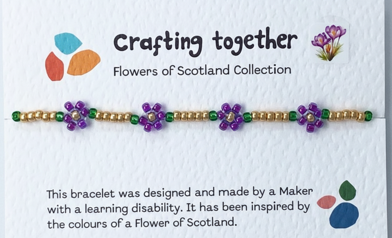 Flowers of Scotland-crocus bracelet