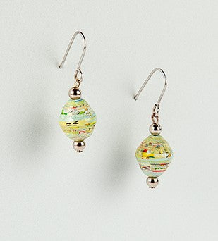 Scotland Map Earrings, silver plated