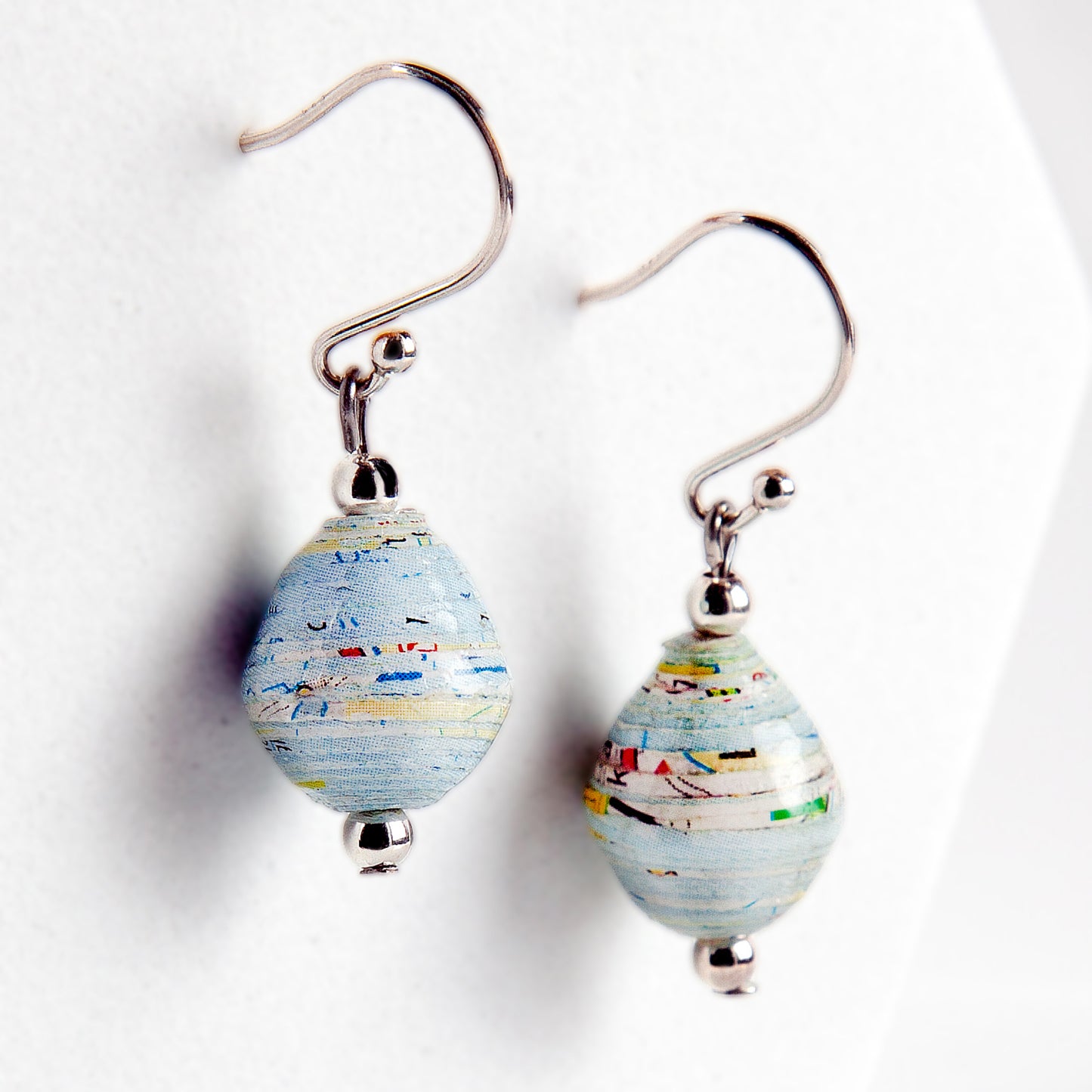Scotland Map Earrings, sterling silver
