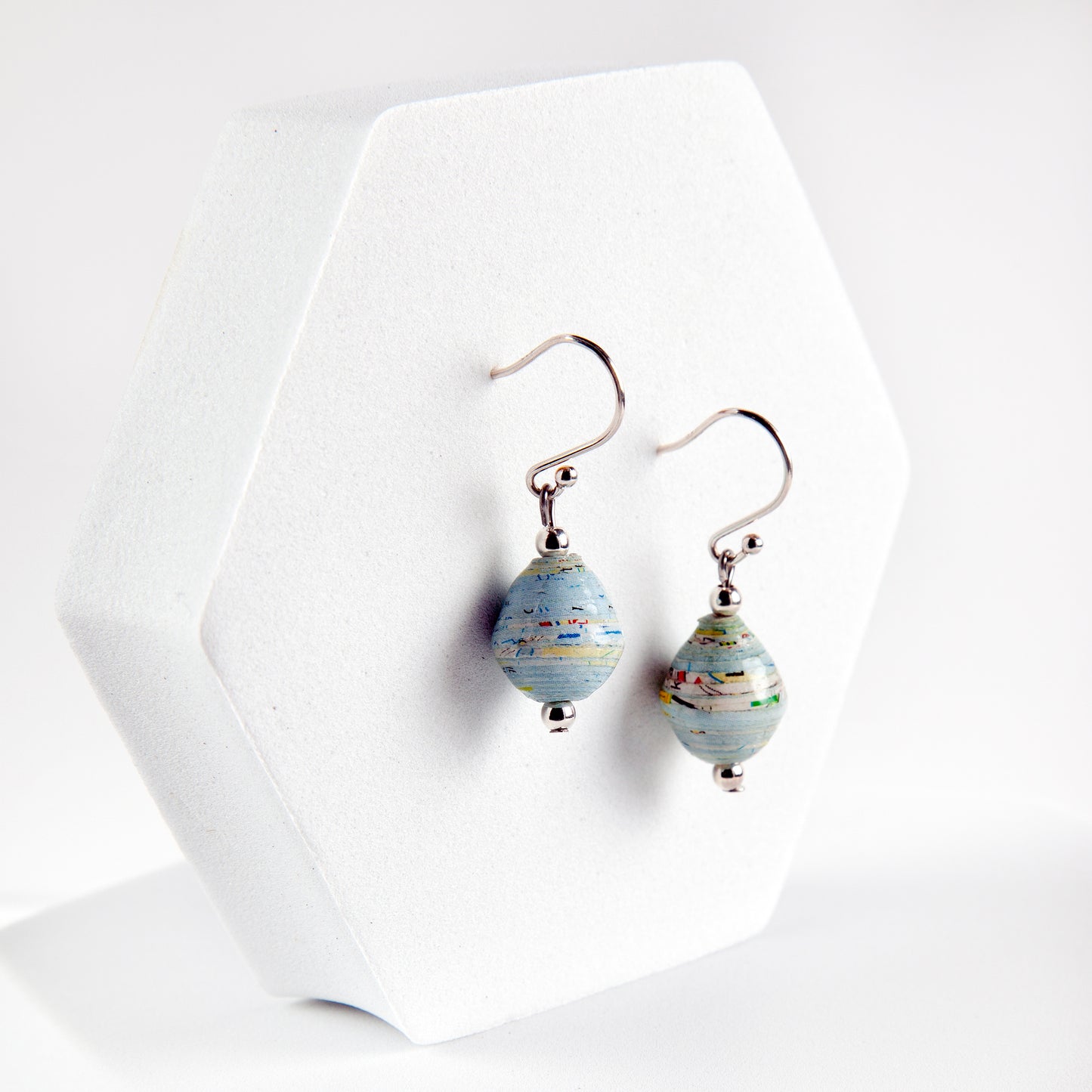 Scotland Map Earrings, sterling silver