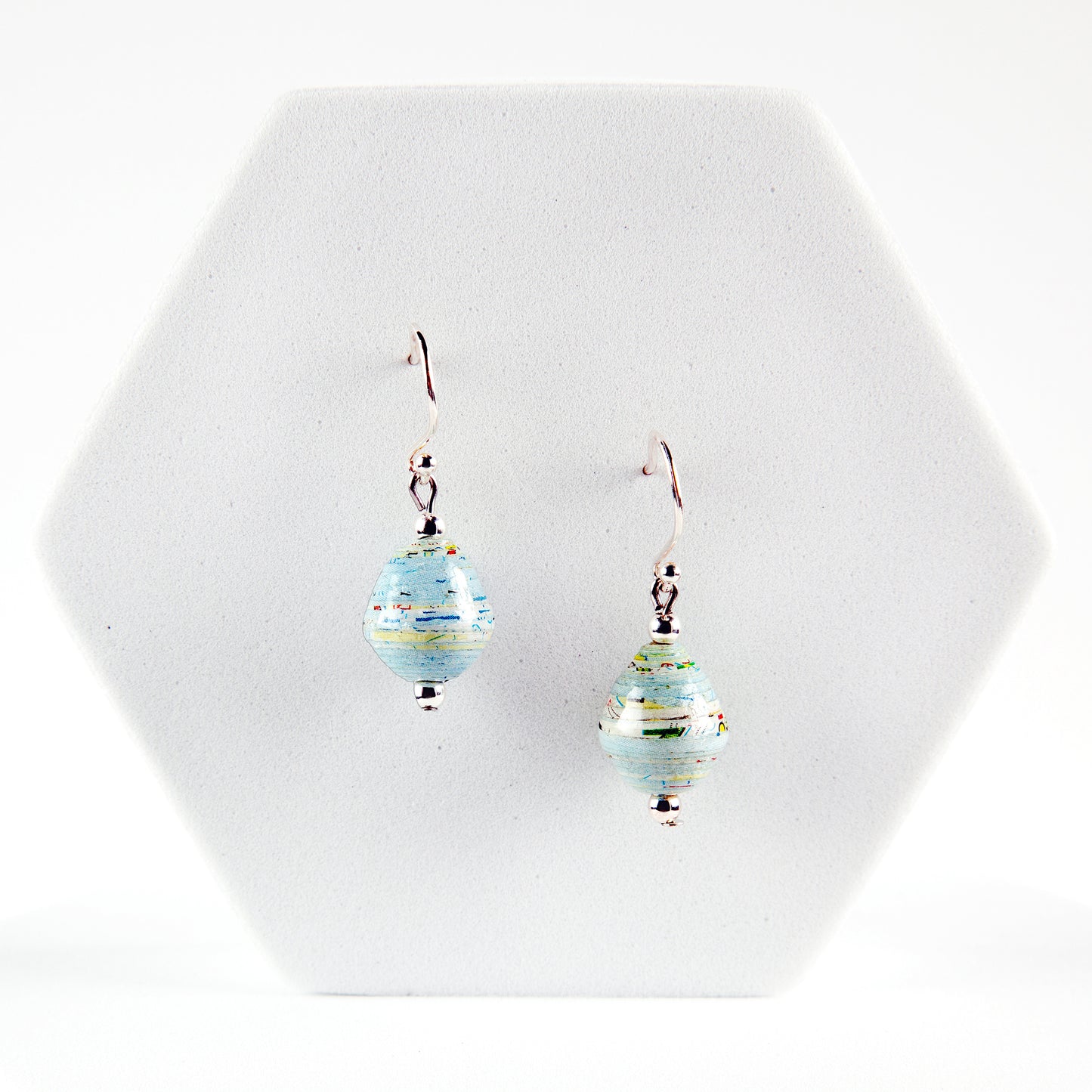 Scotland Map Earrings, sterling silver