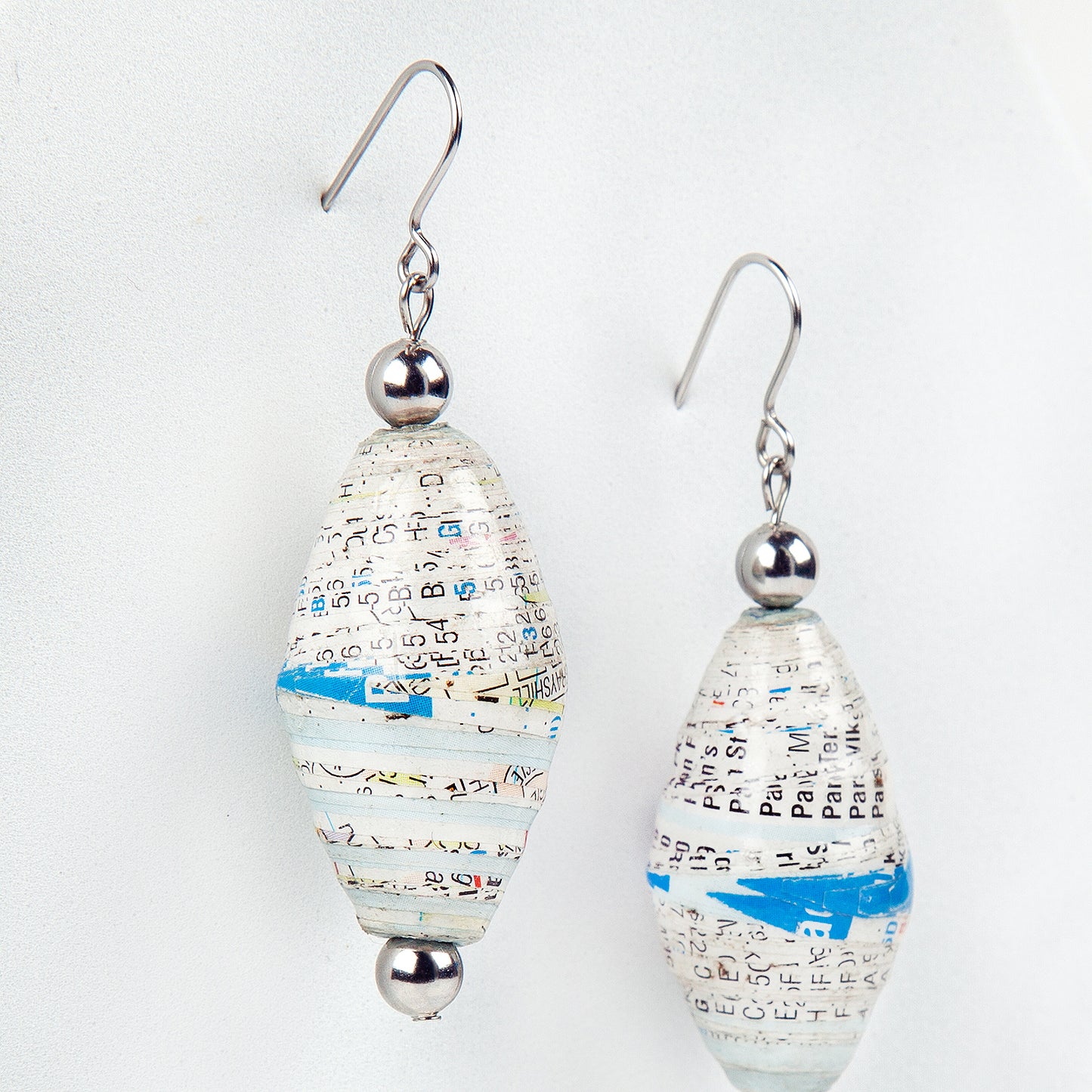 Scotland Map XL Earrings, silver plated