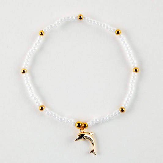 Dolphin Charm Bracelet - Gold
