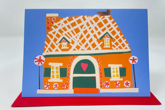 Christmas Gingerbread House Card