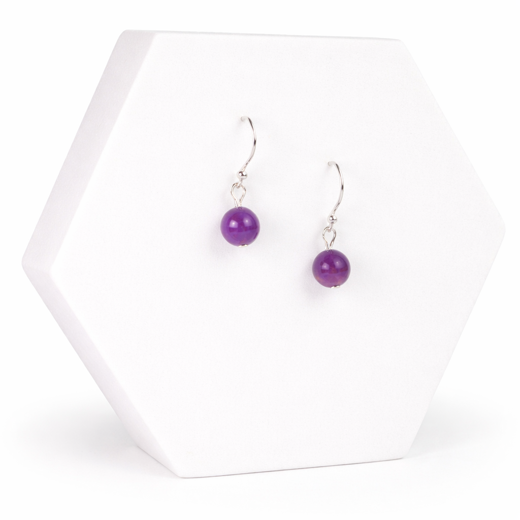 Amethyst Sterling Silver Semi-precious Earrings