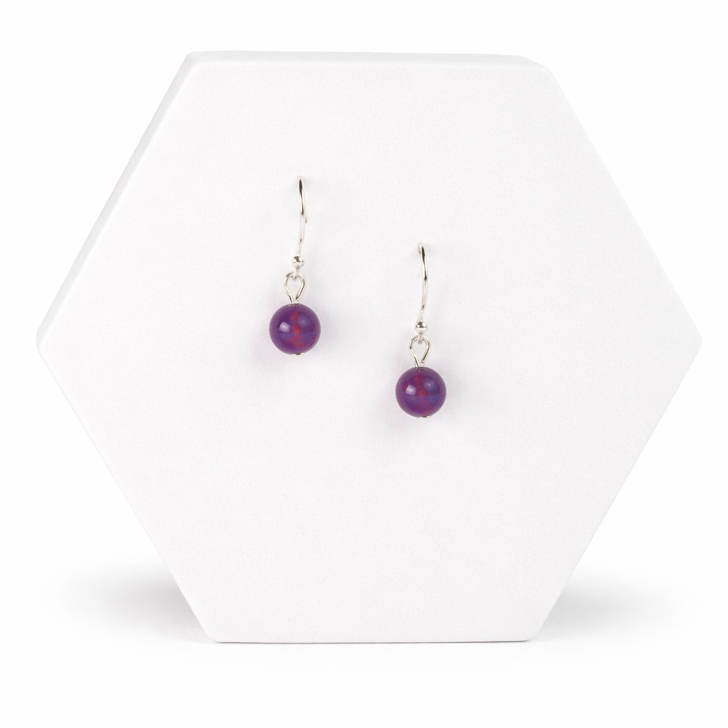 Amethyst Sterling Silver Semi-precious Earrings