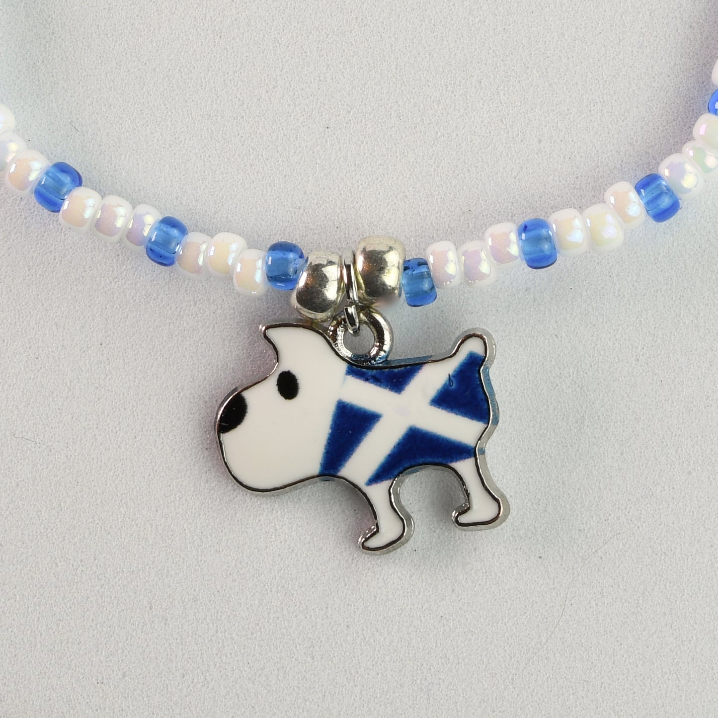 Saltire Scottie Dog Bracelet