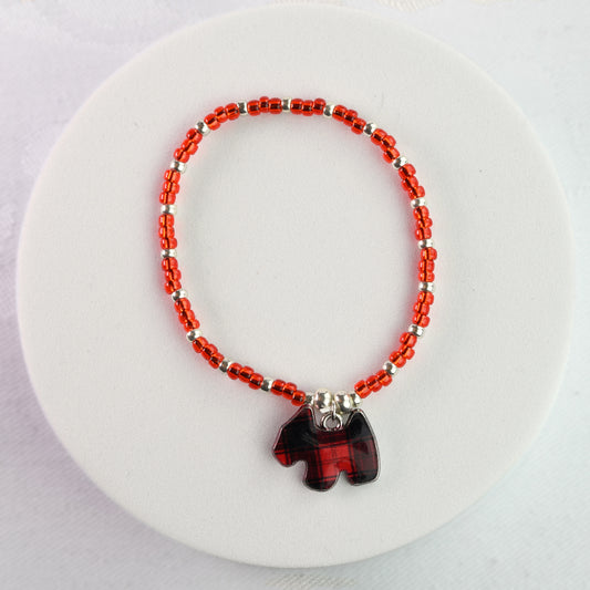 Tartan Scottie Dog Bracelet