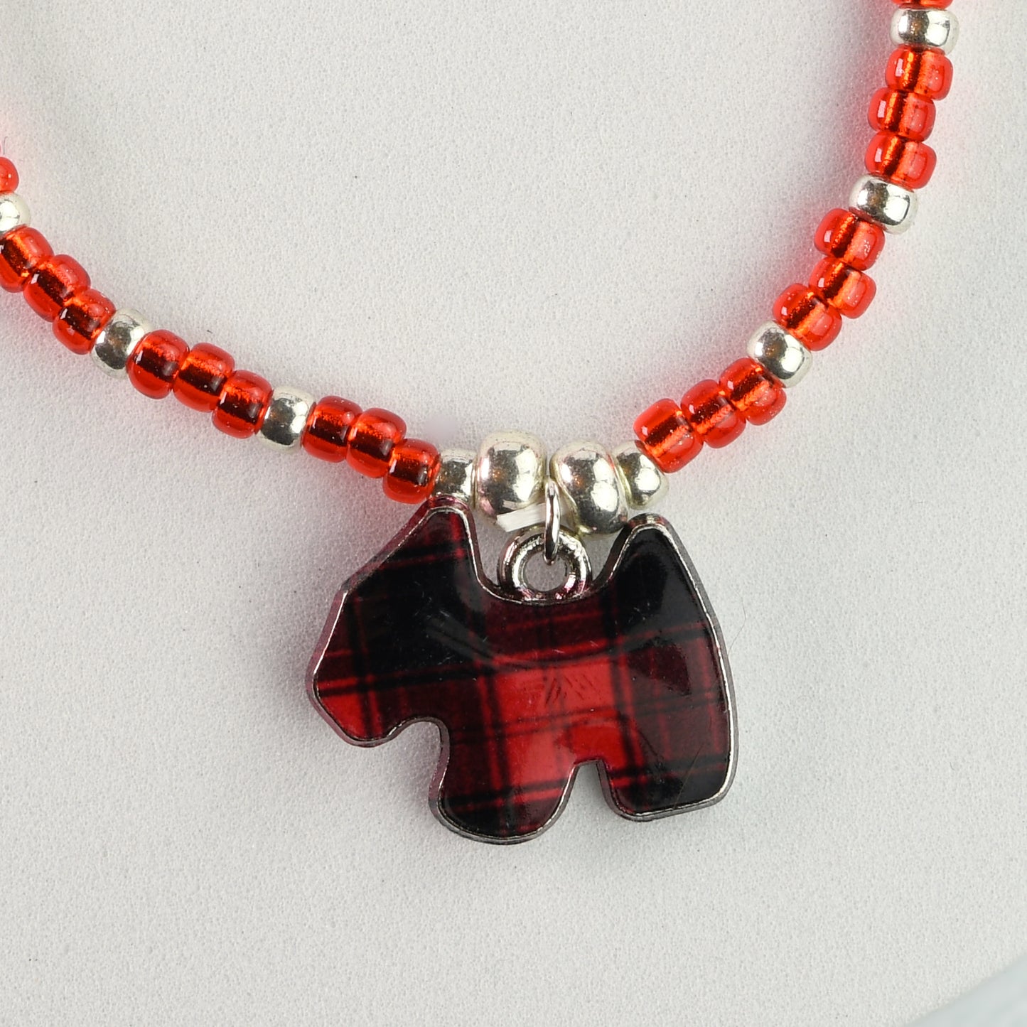 Tartan Scottie Dog Bracelet