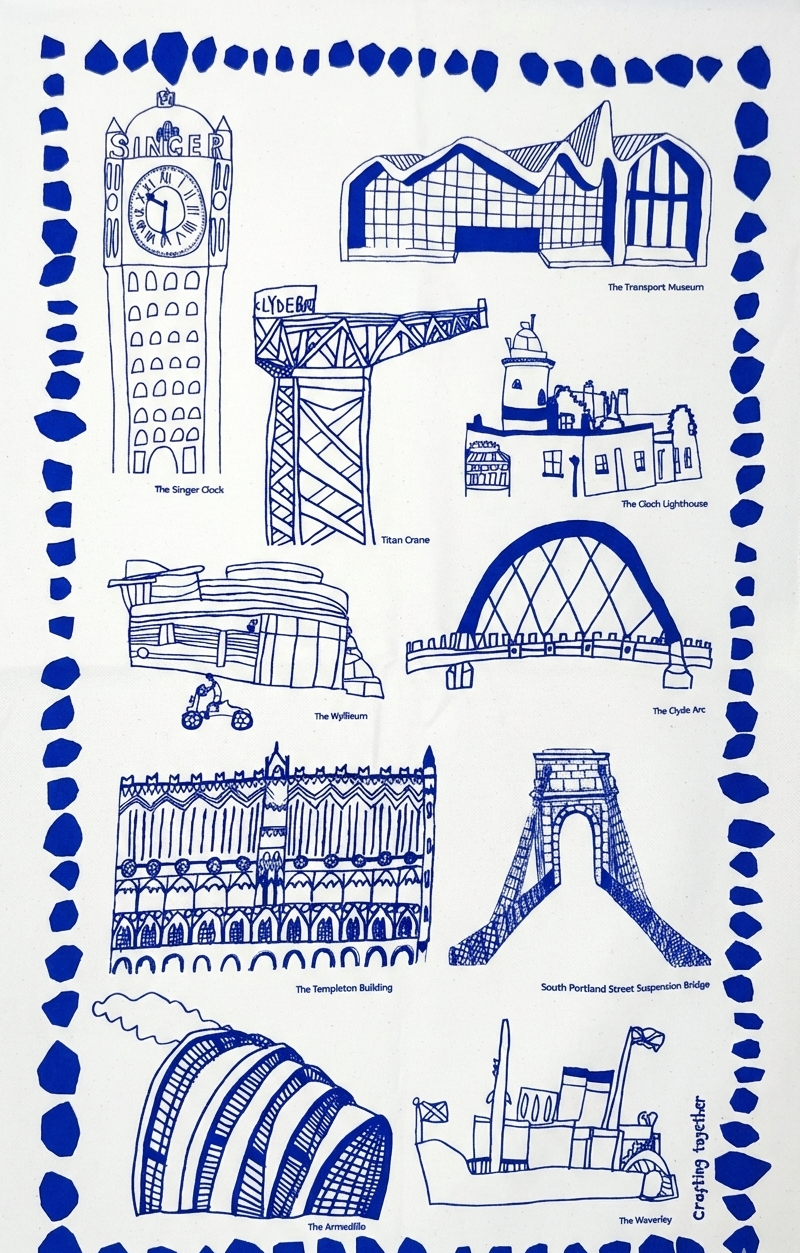 Tea Towel-Clyde Connections