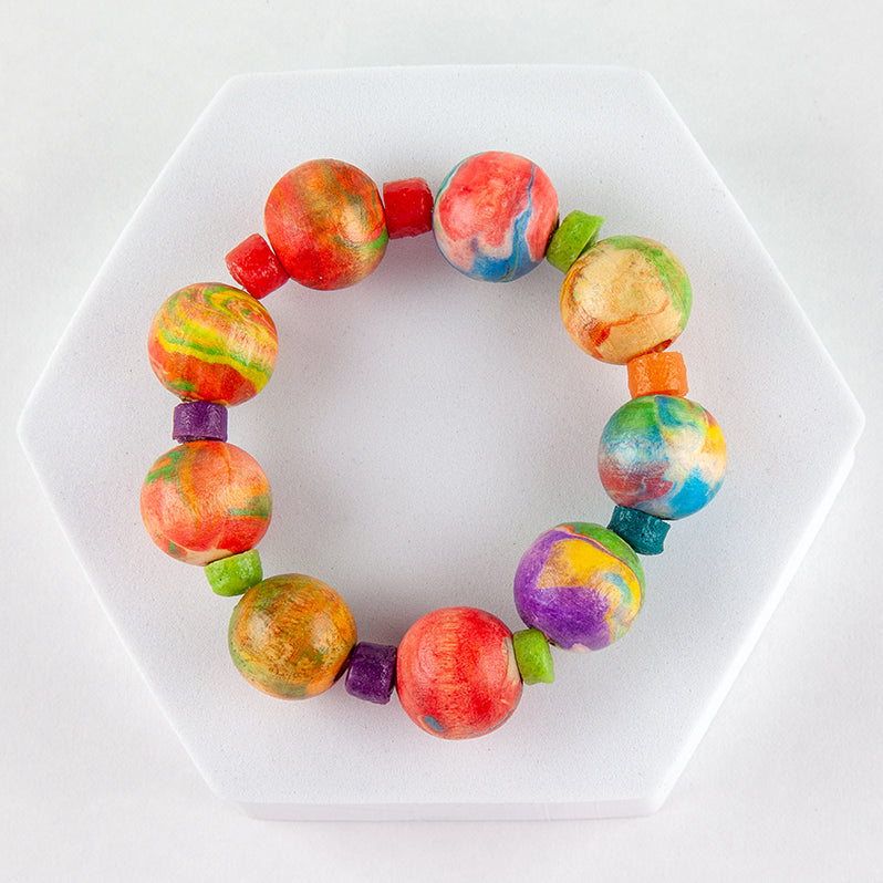 Hand Marbled Bracelet